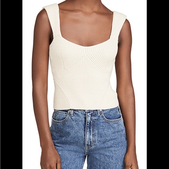 Staud Kira top in oatmeal - Picture 2 of 5